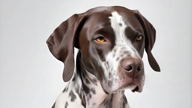 Pointer dog portrait