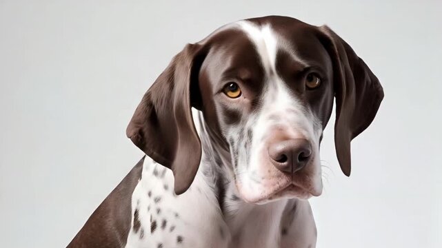 Pointer dog portrait