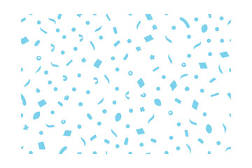 Colorful Confetti Border Frame Repeat Pattern Illustration