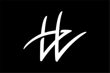 HW Stylish Monogram Logo Design