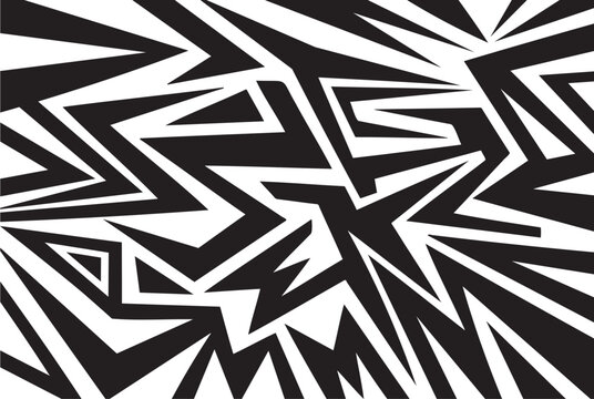 Monochrome Jagged Abstract Pattern
    Shattered Glass Geometric Background
    Dynamic Black and White Shard Design
    Urban Graffiti Energy Print
