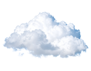 A magnificent cumulus cloud billows softly, illuminated by natural light, showcasing its ethereal form.