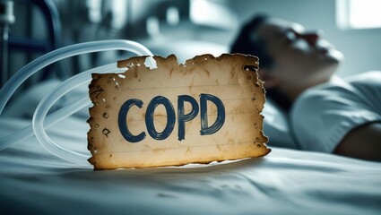 Copd awareness campaign hospital room health education medical environment close-up respiratory illness impact