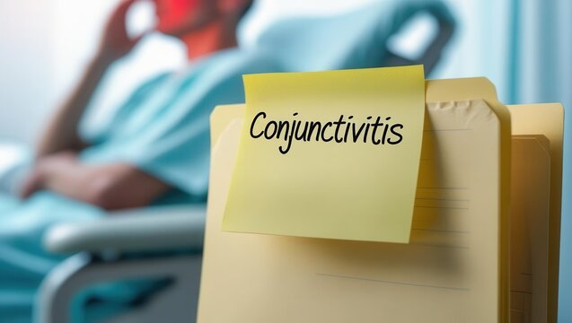 Conjunctivitis symptoms hospital room medical content healthcare environment patient viewpoint eye condition awareness