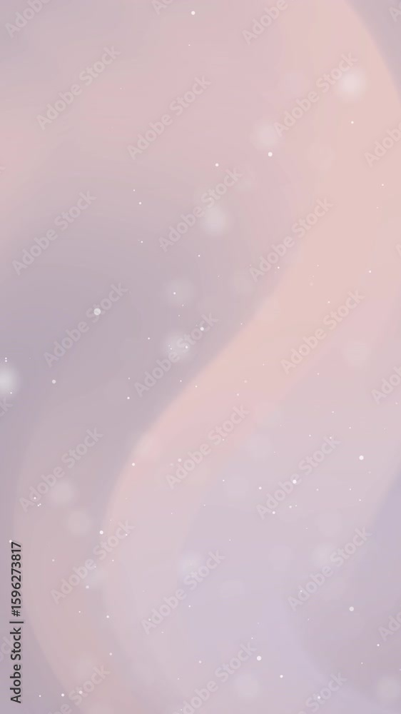 Poster soft pink and purple gradient background with bokeh lights and subtle swirling motion.