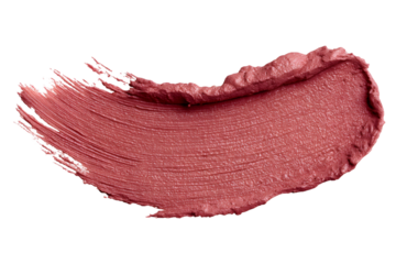 Elegant lipstick smear on black background offers captivating beauty backdrop