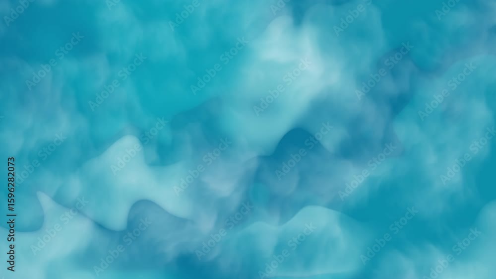 Poster watery turquoise backdrop with smooth textures blending light and dark shades in an organic swirl, p