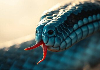 Colorful Snake Scales in Detail