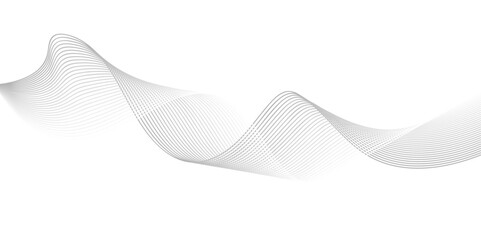 Minimalist Grey Flowing Lines on Transparent Vector – Elegant Tech-Inspired Design for Futuristic Data Interfaces and Creative Mapping Projects