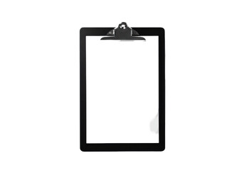 Blank clipboard on a plain background, ideal for notes, sketches, or documents