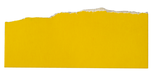 PNG Ripped yellow paper torn edges with transparent background paper tear