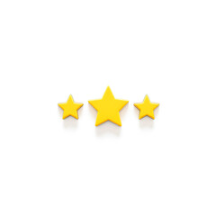 star rating icon, white background. Generative AI