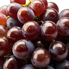 red grapes on a plate