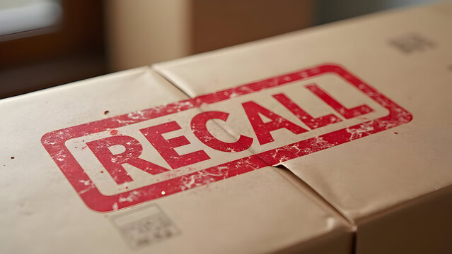 Scratch-resistant recall stamp on durable goods packaging