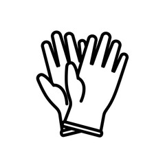 Obraz premium Gardening Gloves Icon in Simple Design 