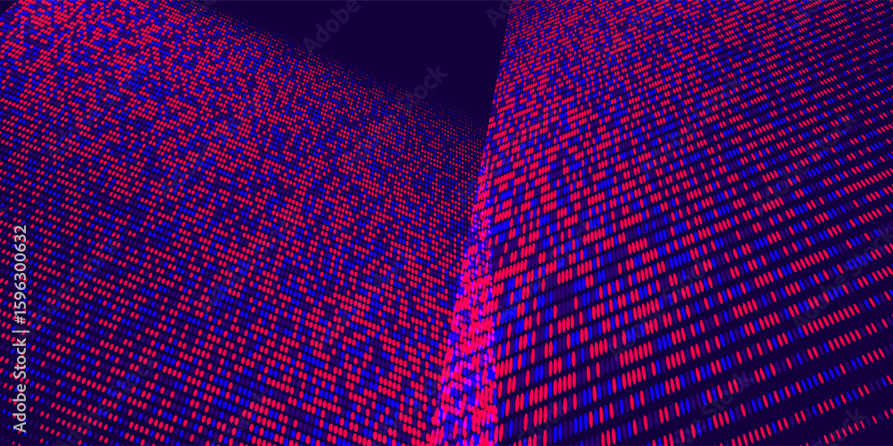 Poster purple abstract pixel texture bg video screen. tv pattern background with square noise effect. futur