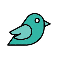 vector illustration of a cartoon bird