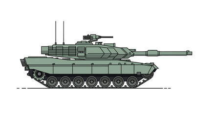 Fototapeta premium Modern armored combat vehicle with advanced firepower and mobility for battlefield dominance