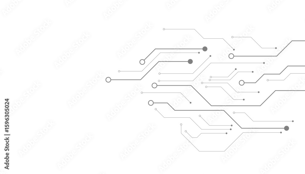 Poster vector technology black circuit diagram concept. abstract technology on white background. high-tech 