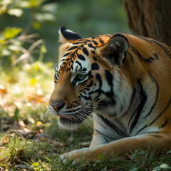 Fototapeta premium Tiger in natural habitat