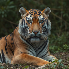 Obraz premium Tiger in natural habitat