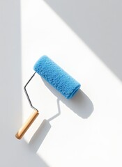 Obraz premium Vivid Blue Cleaning Sponge and Spatula