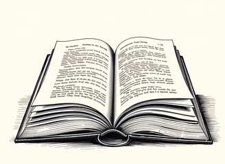 Fototapeta premium An Open Book