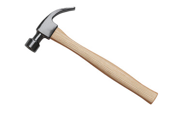 Claw Hammer Isolated on White Transparent Background