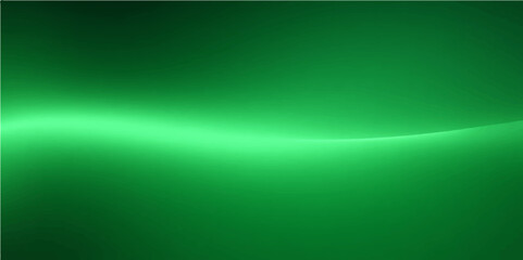 Abstract green design with blurred digital lines and a glowing, colorful gradient wave pattern