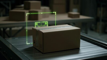 Supply chain analytics optimize cardboard box scanning for efficient warehouse logistics and inventory management with advanced package tracking