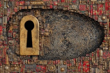 Traditional lock key becomes digital in artistic representation. Reduced attack impact. Advanced security protocols lower cyber risks for businesses. Business cyber defense. It problem solutions.