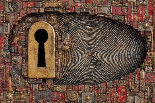 Traditional lock key becomes digital in artistic representation. Reduced attack impact. Advanced security protocols lower cyber risks for businesses. Business cyber defense. It problem solutions.