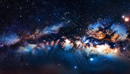 Obraz premium dark space nebula wallpaper a deep space scene with a dark nebula and distant stars
