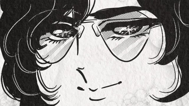 昔の少女漫画風おしゃれ番長イケメンキャラが話すアニメ