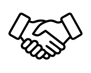 Obraz premium Handshake Symbol Partnership, Agreement, Collaboration & Success Representation in Business 