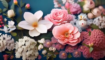 floral background generative ai