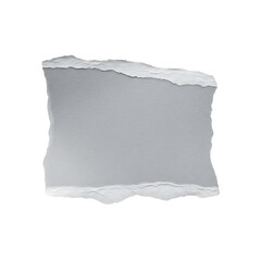 Obraz premium Torn Paper Fragment isolated on a transparent background
