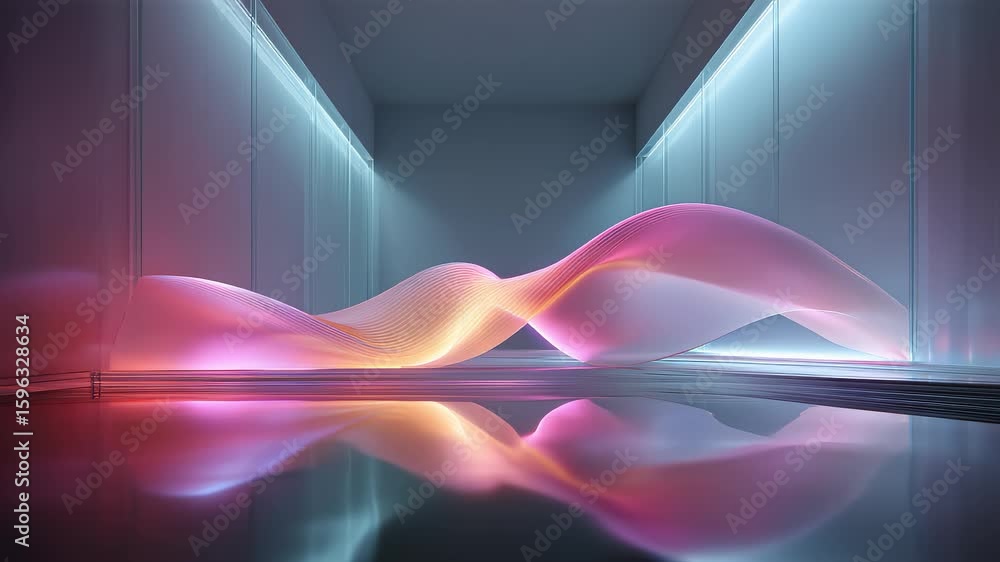 Poster Future Tech Digital Rhythm Abstract Dynamic Background
