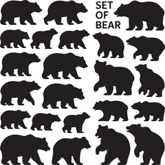 Wild Bear Silhouette Design

Majestic Grizzly Bear Illustration

Forest Bear Vector Artwork

Strong Brown Bear Icon

Minimalist Polar Bear Outline