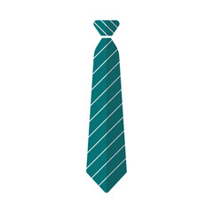 Tie flat vector illustration on white background