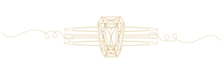 line art illustration background wedding ring