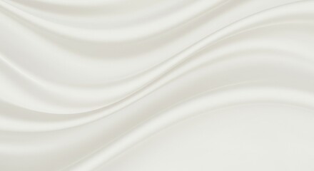 Naklejka premium Smooth Silk Fabric Flowing in Soft Waves Background