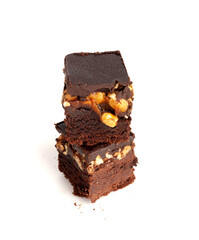 Nut Brownie, Homemade German Chocolate Cake, Chocolate Peanuts Cake, Brownie Square Piece