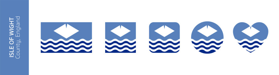 Flag of Isle of Wight county, England