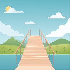 Fototapeta premium stairway to the sky