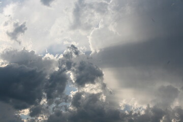 Beams of Light and Cool Clouds over the Valley.