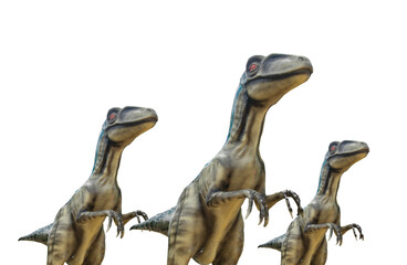 Creating an image concept for a "Stone Dinosaur isolated on a white background" involves visualizing a realistic representation of a dinosaur sculpted from stone. Here's how 