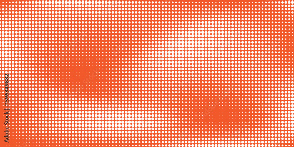 Poster abstract orange gradient background, halftone pattern, vector abstract trendy geometric graphic desi