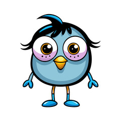 Sky Cute Cartoon Mascot Incredibox Character. Vector Illustration