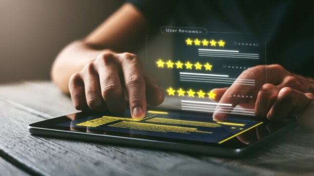 Enhancing customer satisfaction through digital feedback with a tablet device